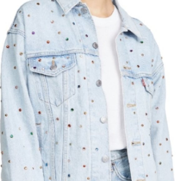 Levis Studded Dad Trucker Jacket 